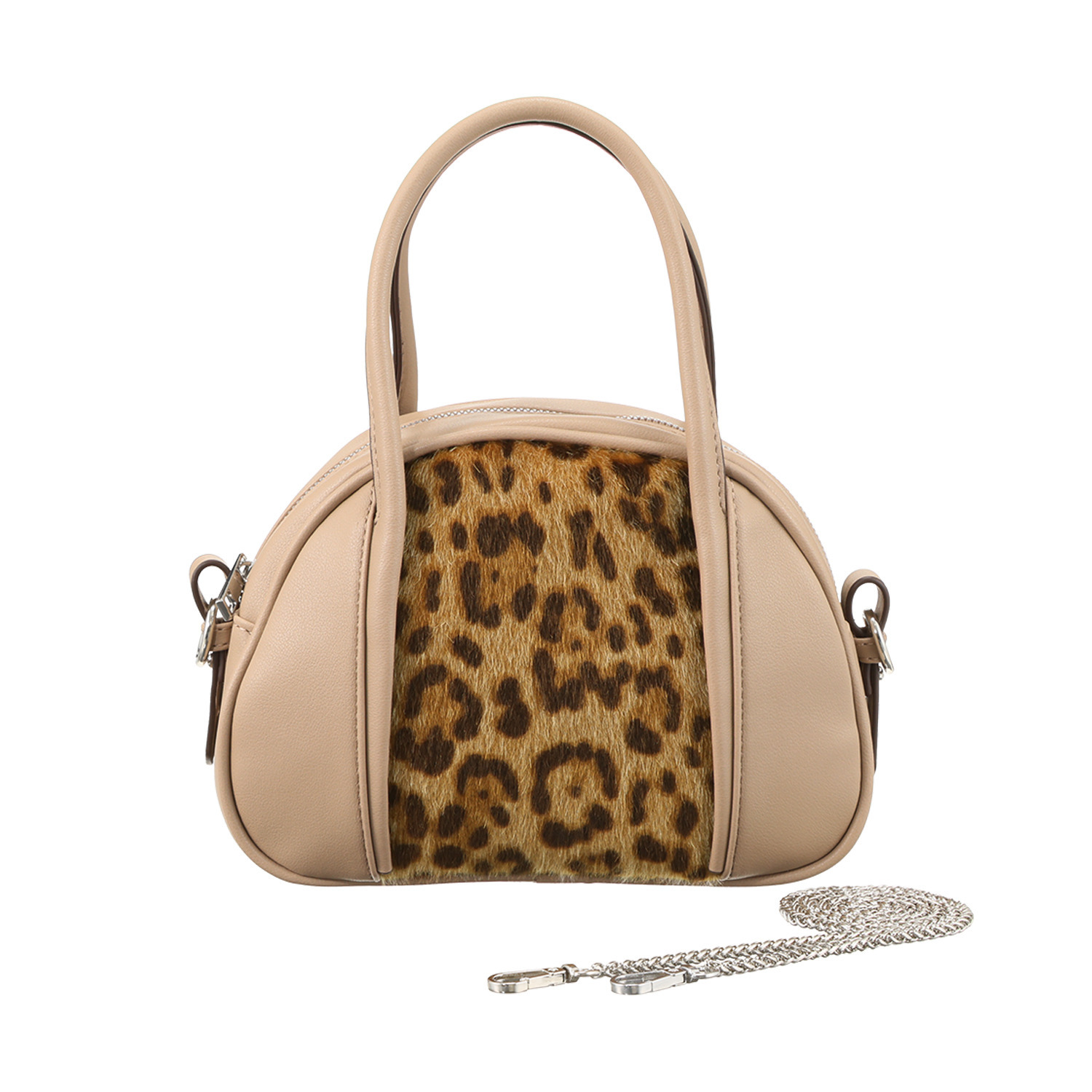 ラルジュ ハラコ風アニマル柄 軽量２ウェイバッグ