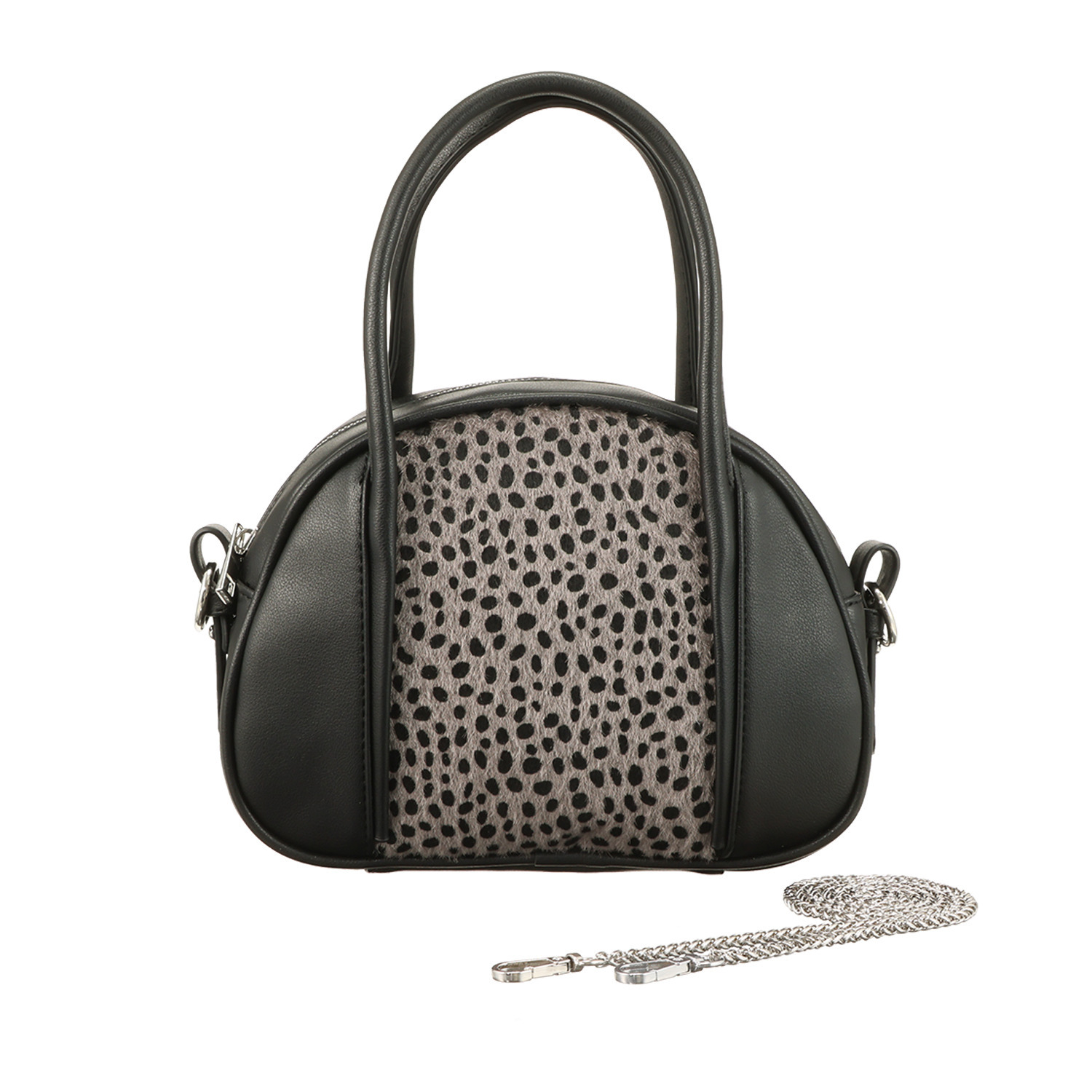 ラルジュ ハラコ風アニマル柄 軽量２ウェイバッグ