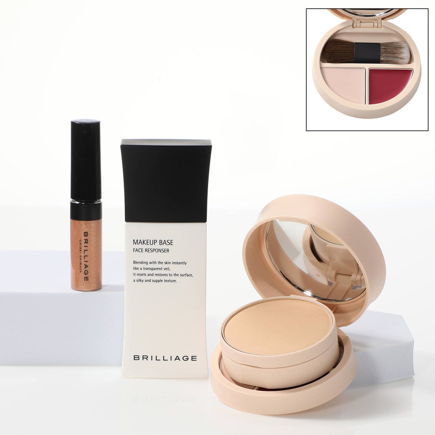 ブリリアージュ 洗練された上質肌を演出 これ一つで旬な大人顔へ パウダリーファンデ オーセンティックウーマン エアリーグロウフィット 特別セット 