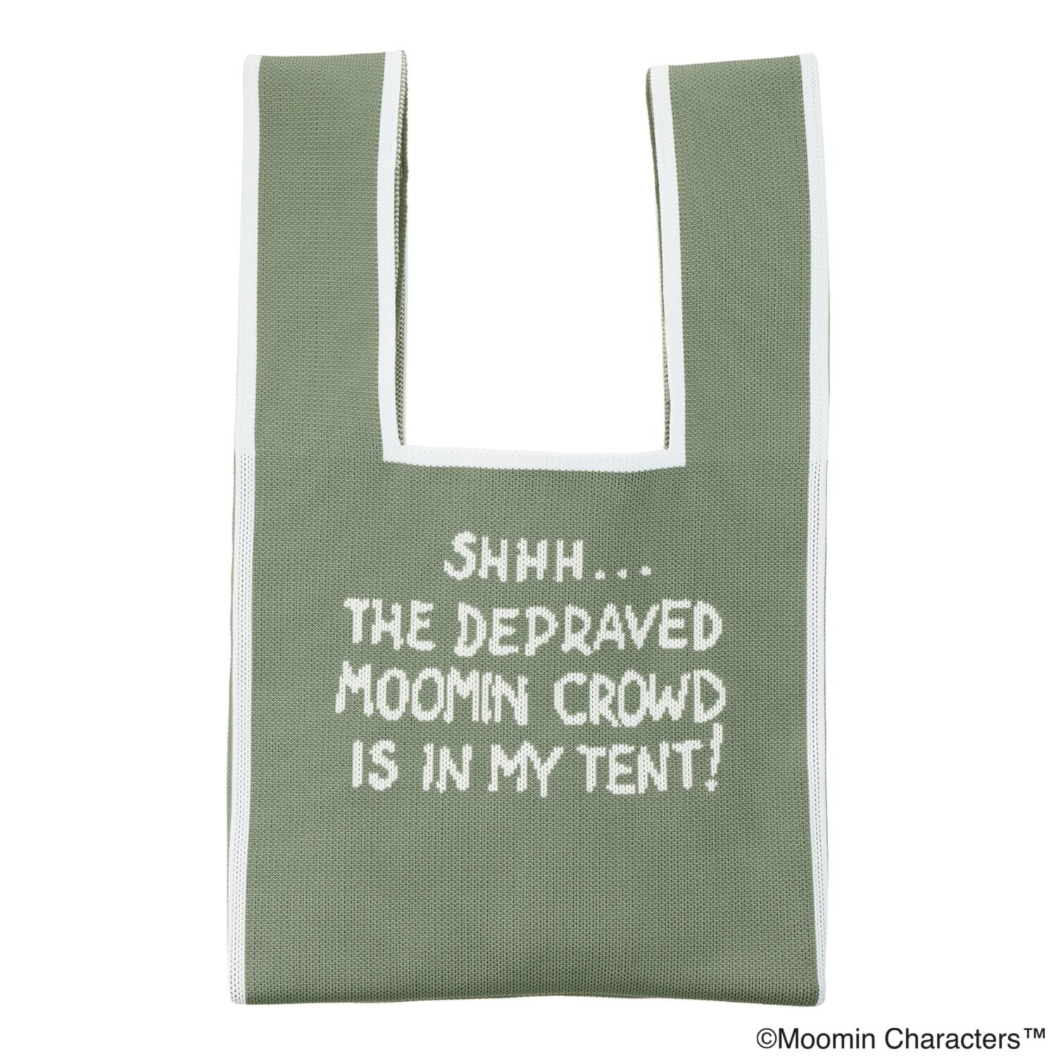 ムーミン コミックスイラスト ニットマルシェバッグ