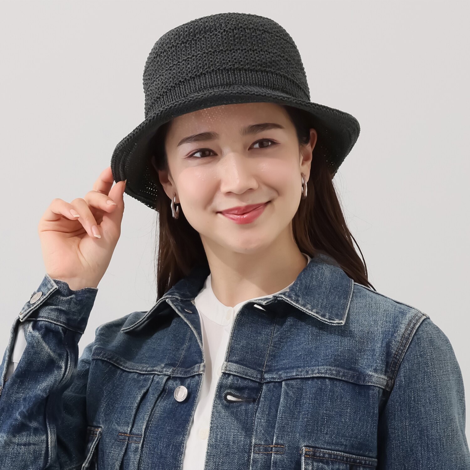 ミリーセヴァルセン 洗える！ リネンブレンドサーモ 風通るクローシュ