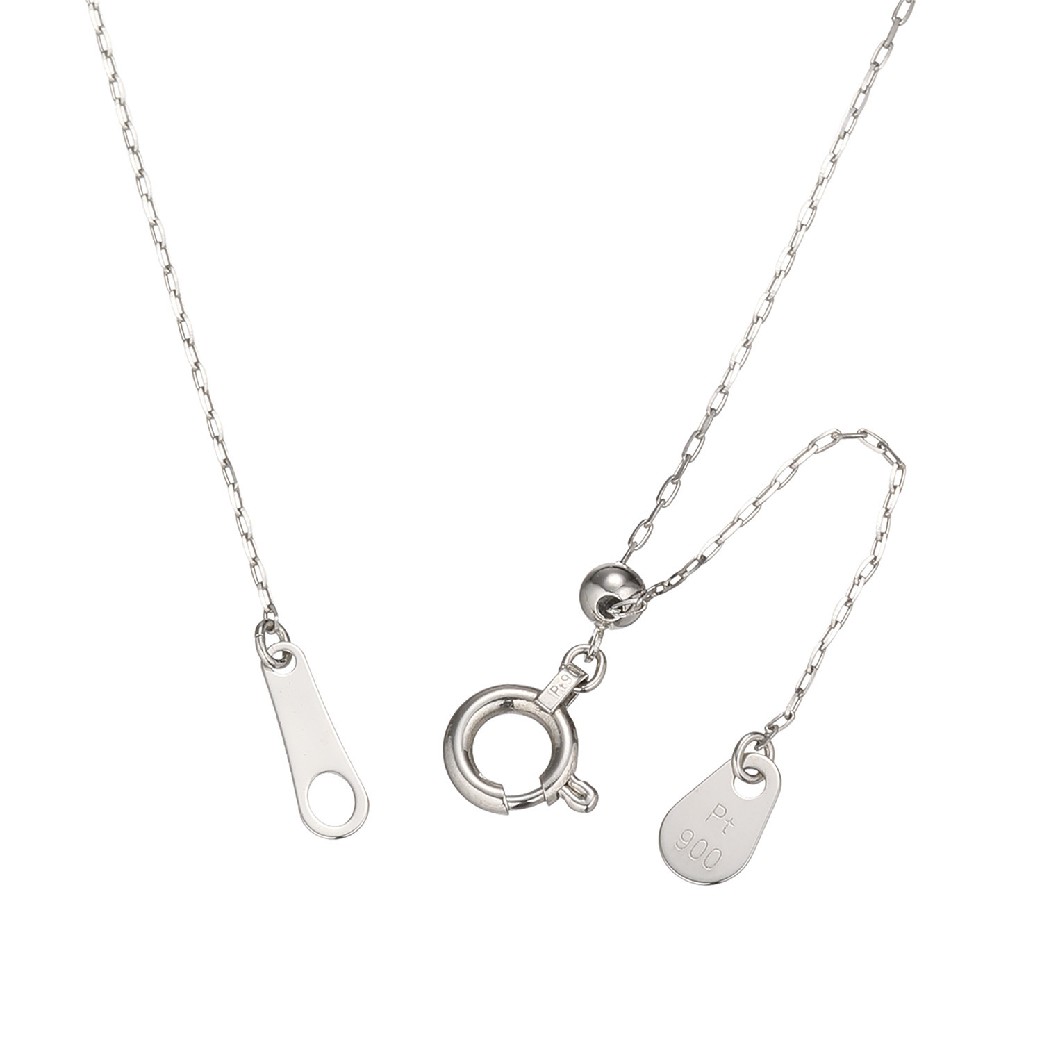 エクセレントイヴ プラチナ９００ プレシオサ社製ＣＺ ソリティア ネックレス