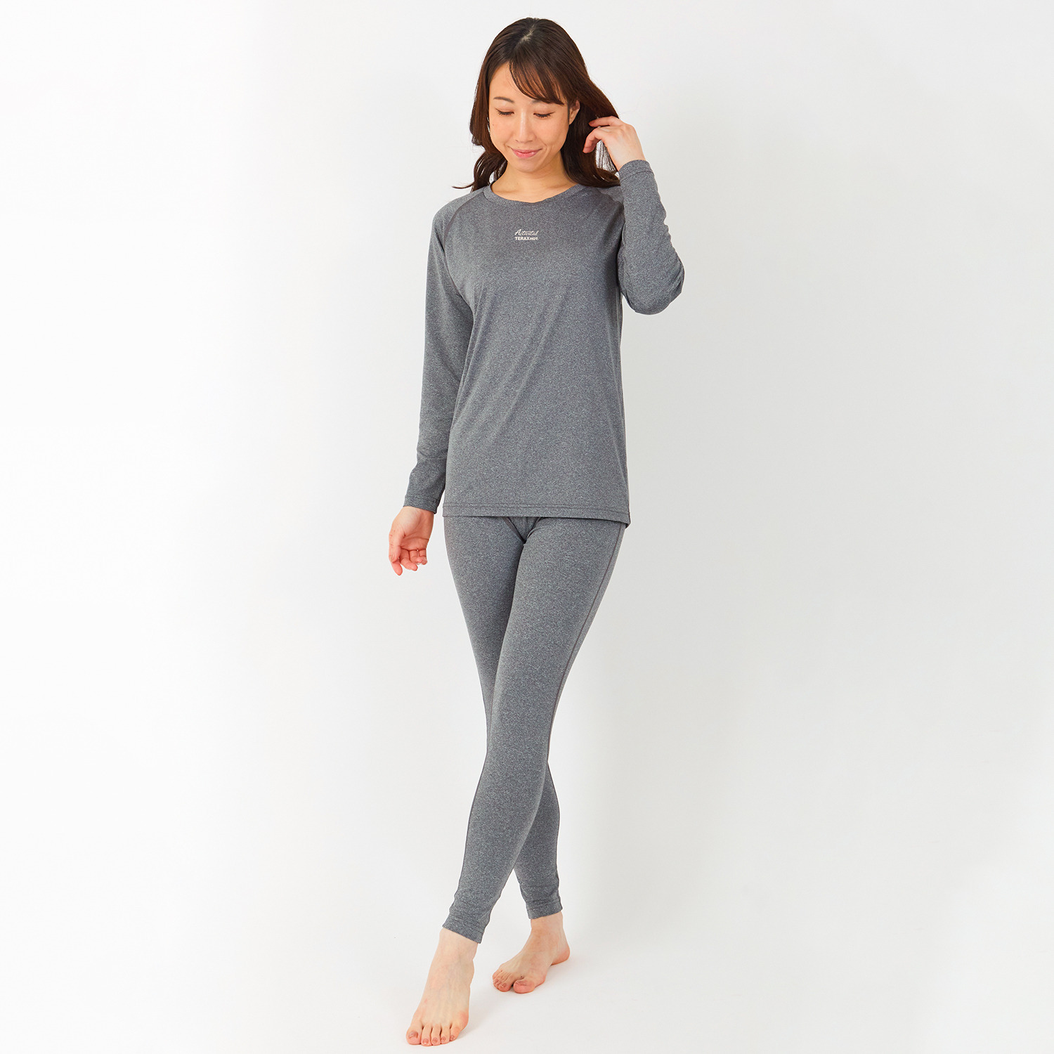 アクティバイタルライフ 遠赤外線放射！ 自分の体温で じんわり温かく リラックスタイムを演出♪ テラックスＨＯＴ 全面蓄熱保温 ウェアセット