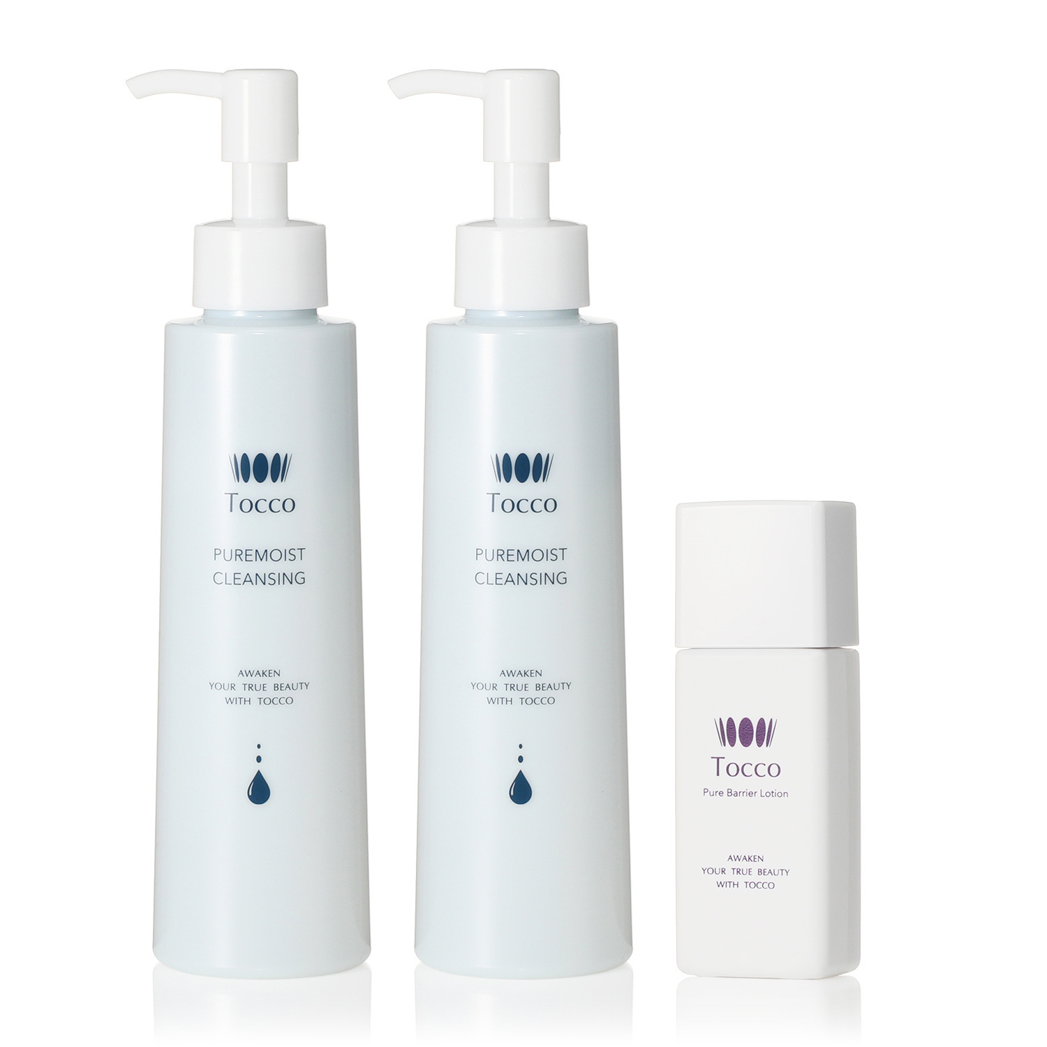 トッコ ダブル洗顔不要 １本でメイク落とし＆洗顔 美容成分配合で潤い肌へ！ ピュアモイスト クレンジング２本 特別セット