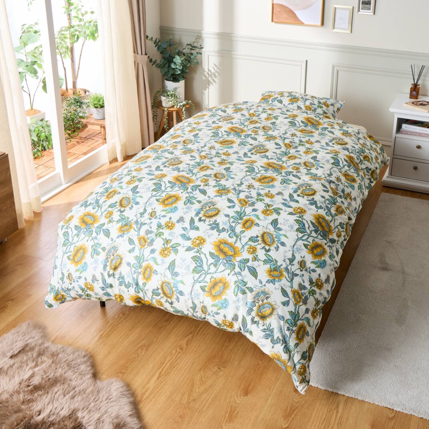 ウェッジウッド ワンダーラスト　トンキン 両サイドファスナー コットン１００％サテン 掛けふとんカバー ＜シングル＞