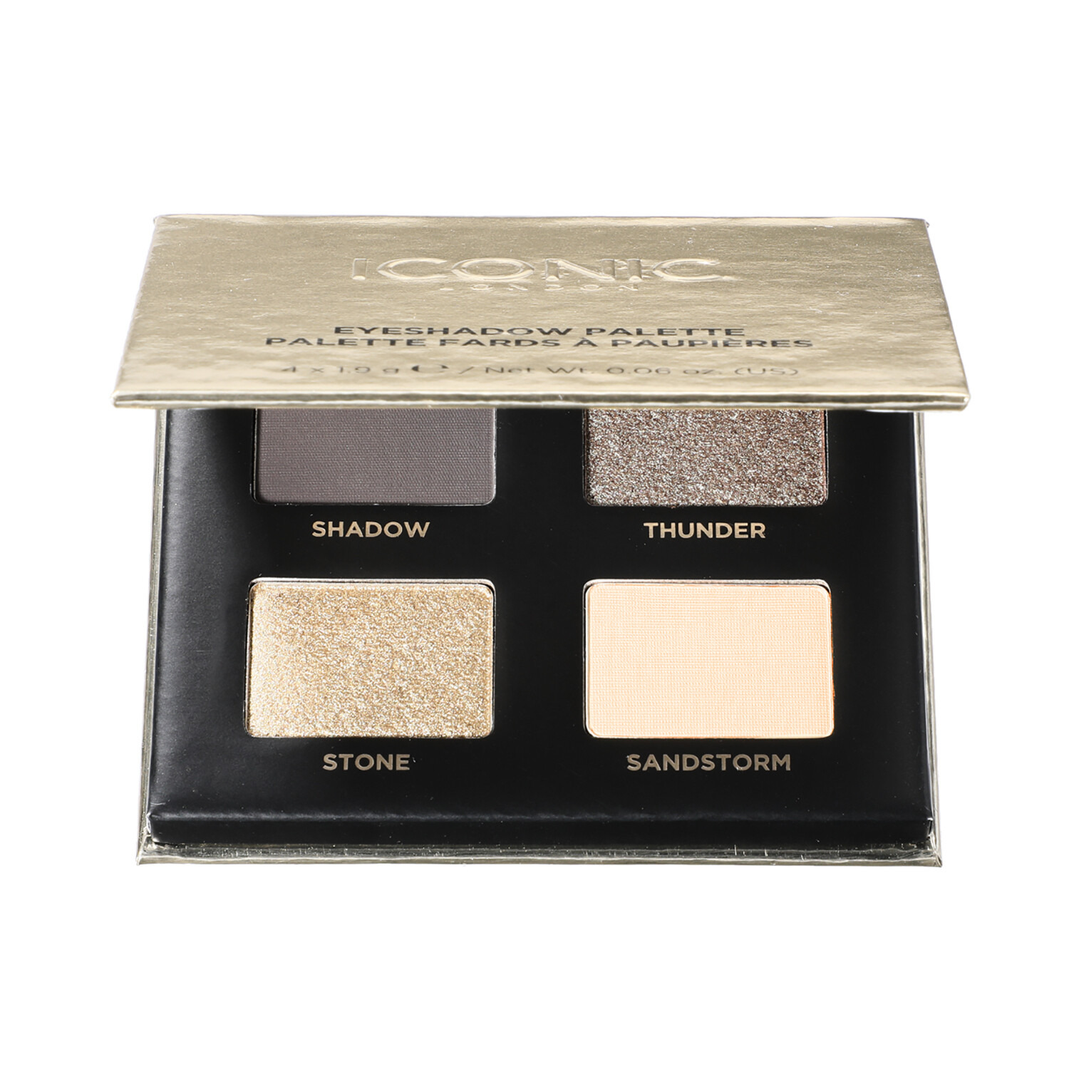 アイコニック　ロンドン パワフルな発色と輝きの スモーキーアイが作れる ４色をセットイン ディープ＆ストーミー アイシャドウパレット