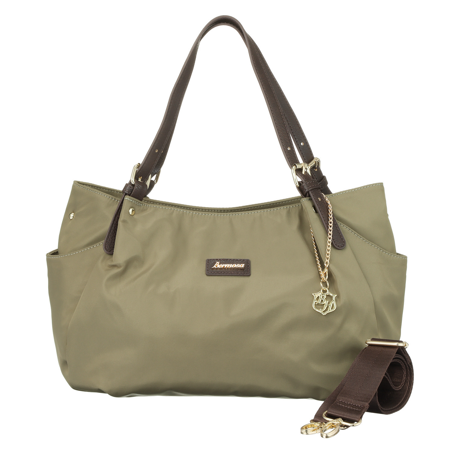 ベルモサ ポーチ＆ ショルダーストラップ付 トートバッグ