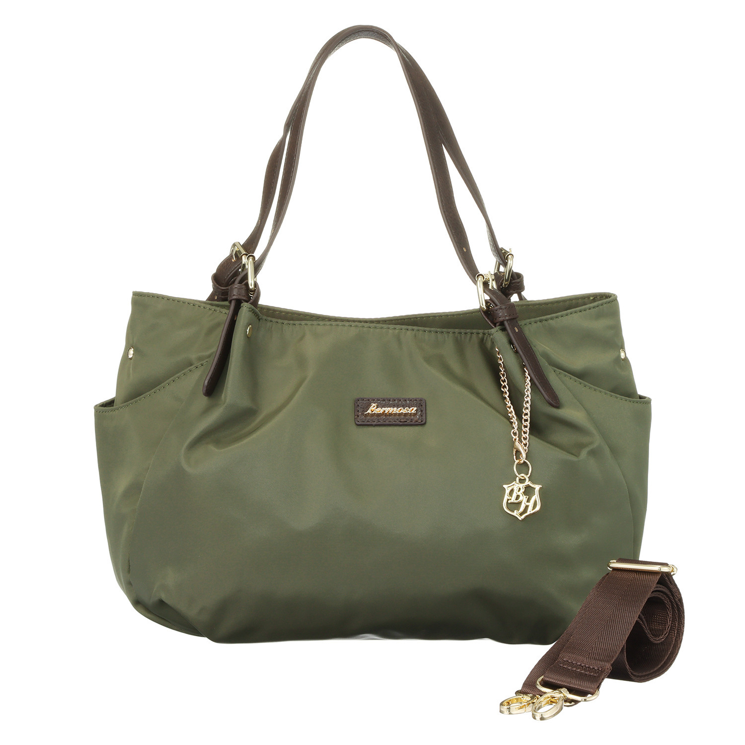 ベルモサ ポーチ＆ ショルダーストラップ付 トートバッグ