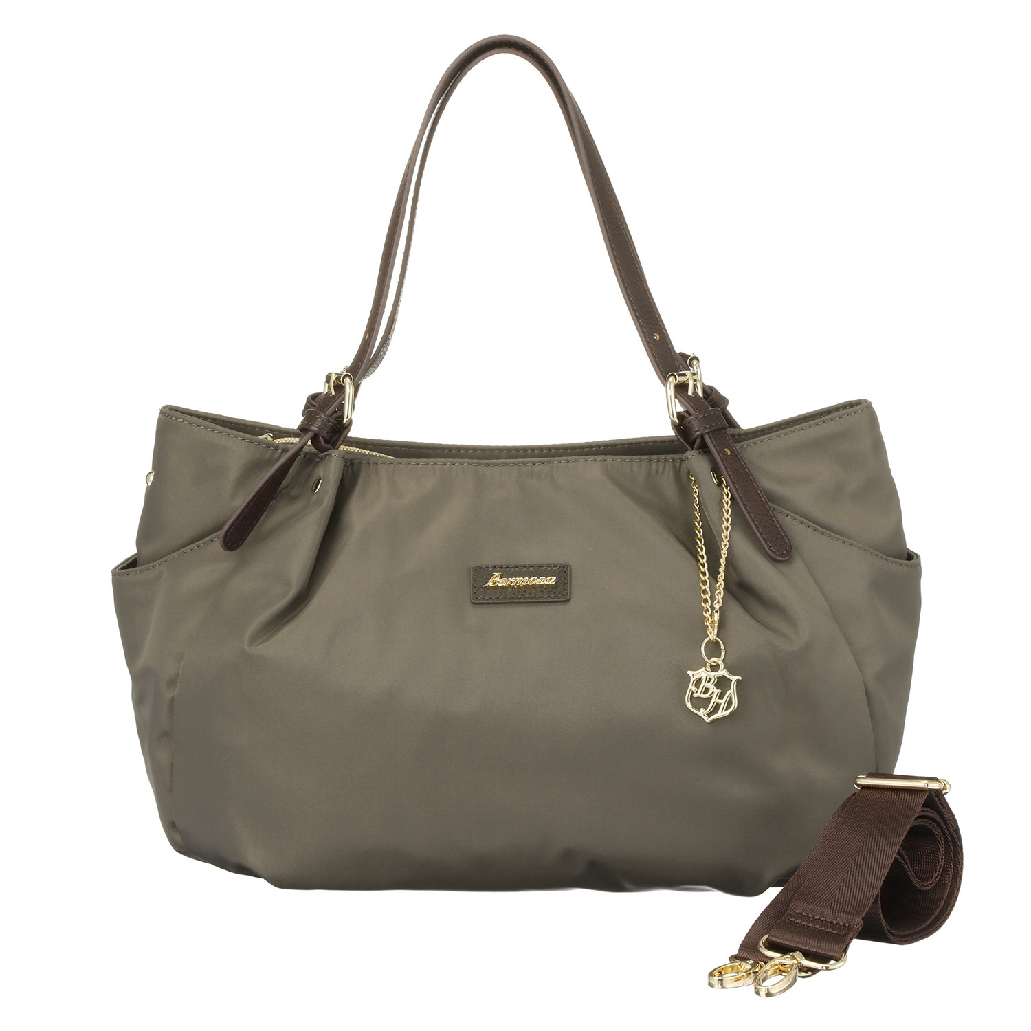 ベルモサ ポーチ＆ ショルダーストラップ付 トートバッグ