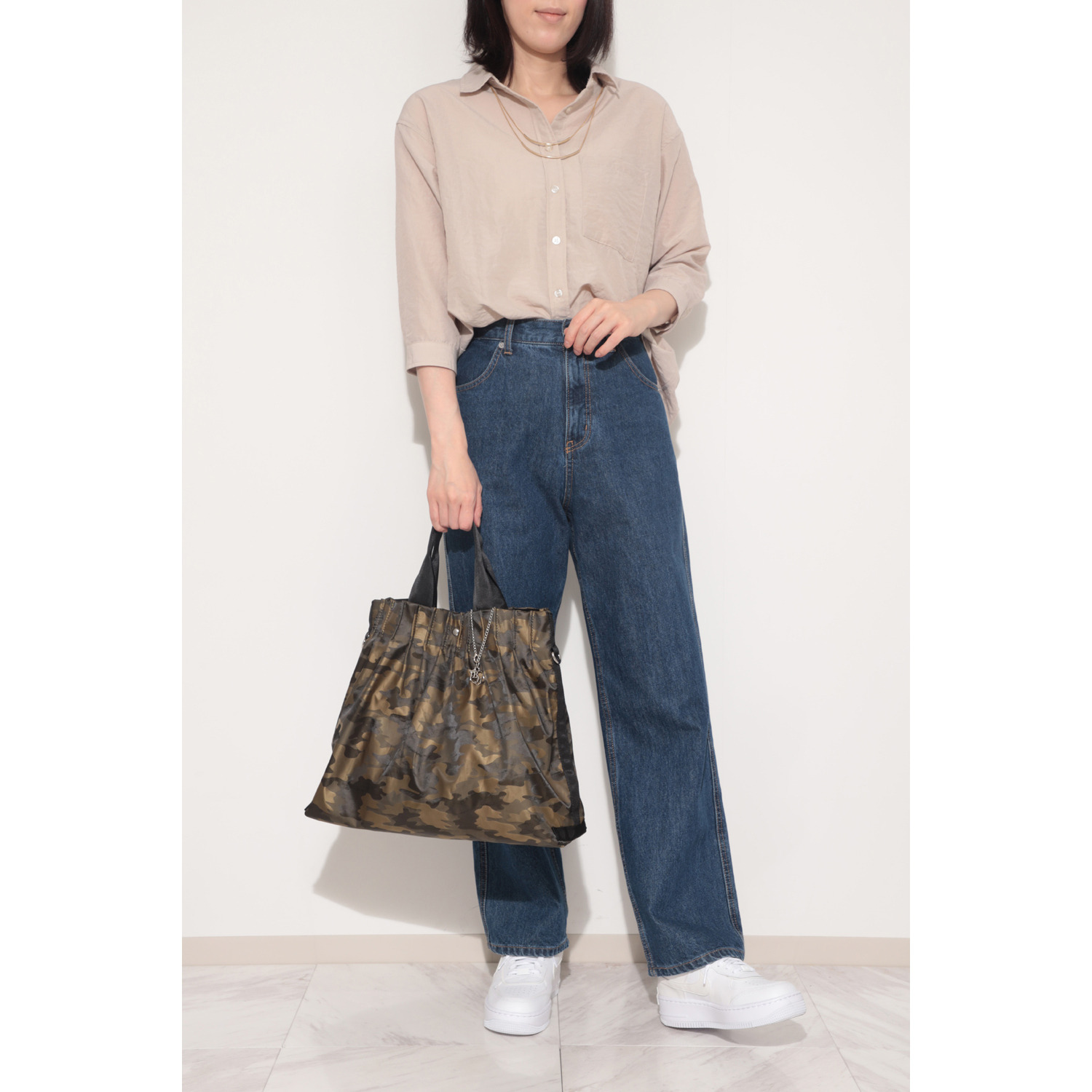 ベルモサ 軽量 ３ウェイ３層トートバッグ ＜柄＞