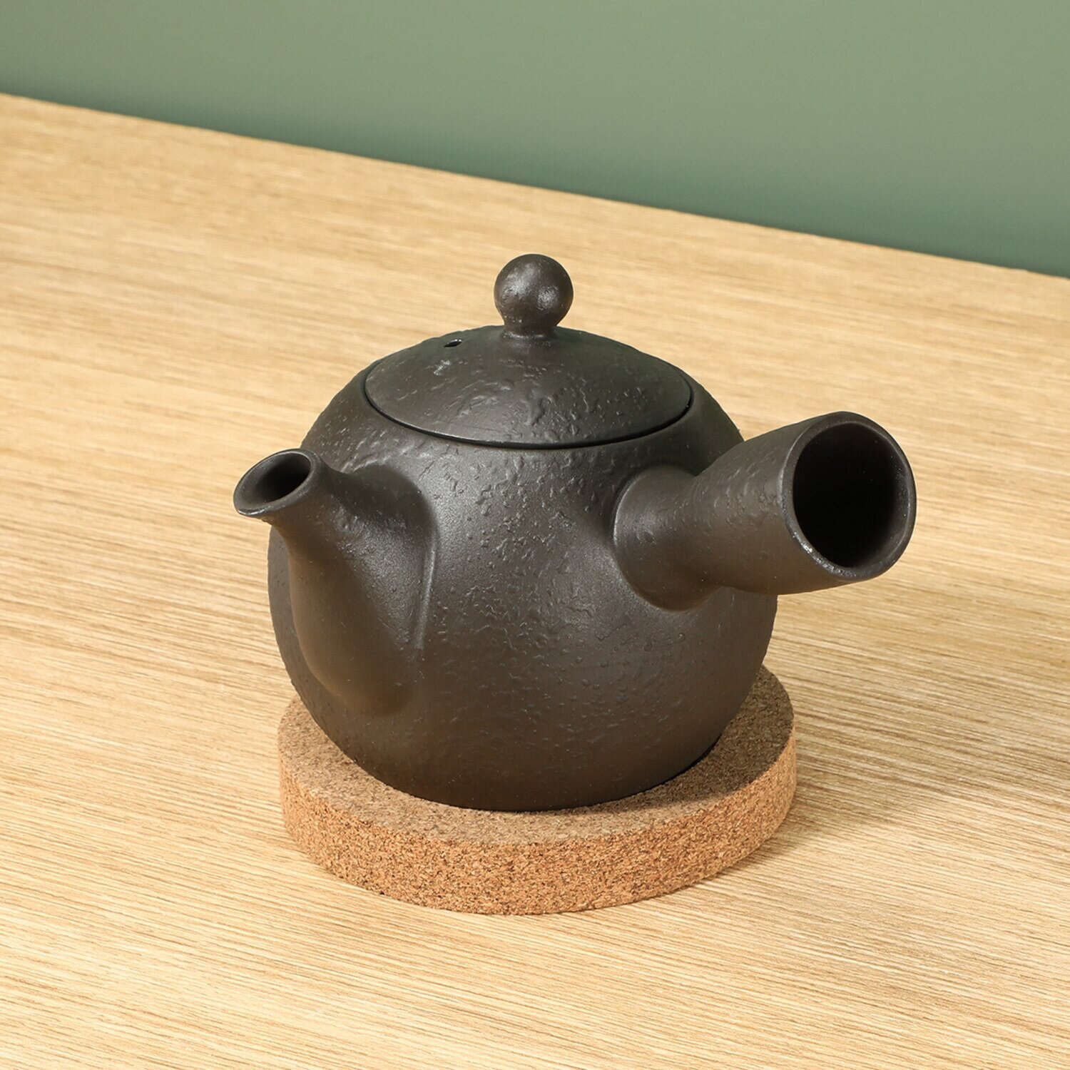 急須で手軽に 本格コーヒーを。 ２分待つだけ 常滑焼　珈琲急須 コースター付 特別セット