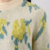 アリュメット フラワージャガード ニットプルオーバー