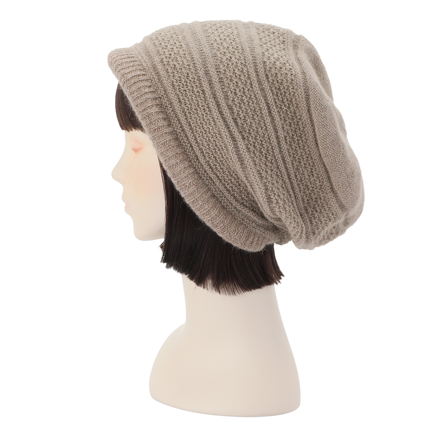 ベル・モード アンゴラ混 ふんわり ニット帽子