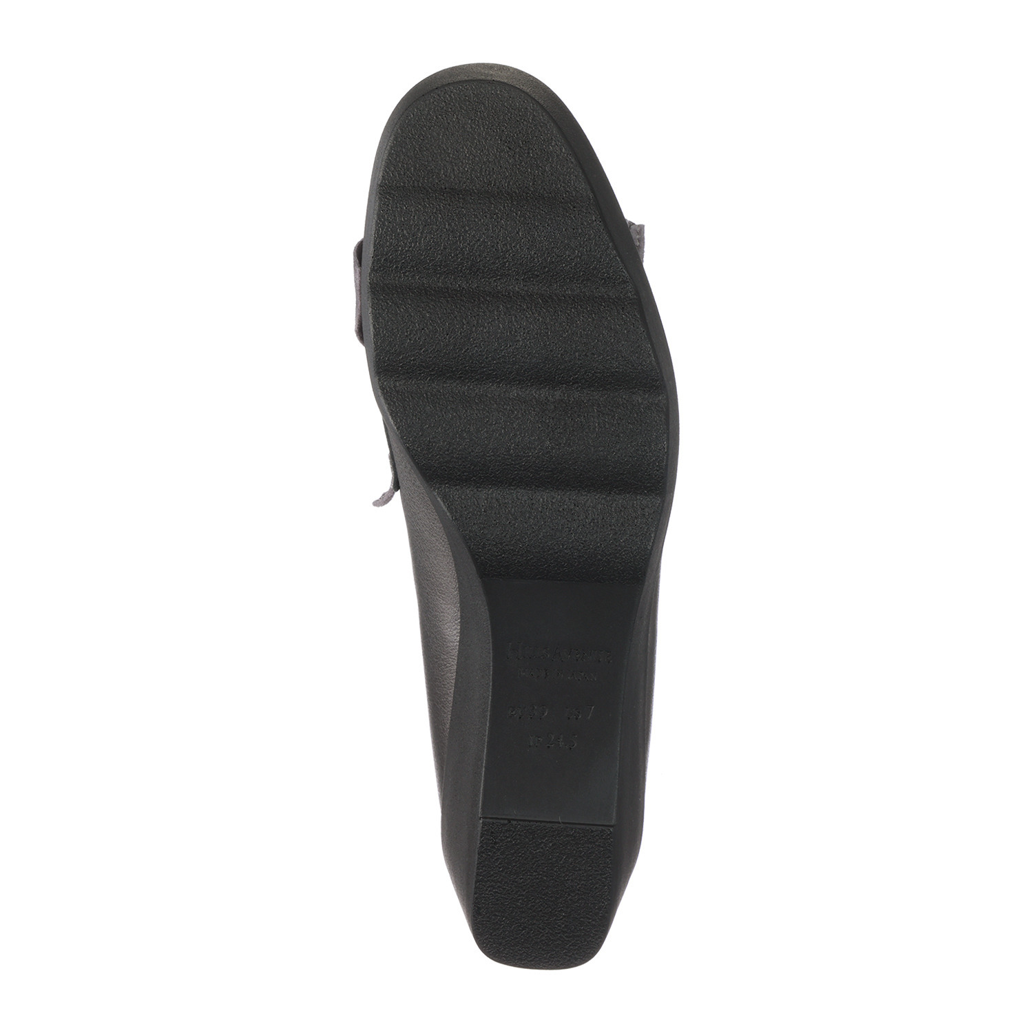 ヒルズアヴェニュー ＜日本製＞レザー タックワーク ローファーパンプス