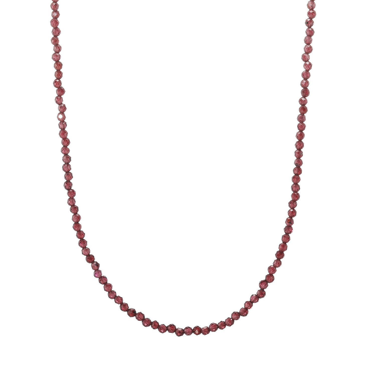 イーシア ジェムストーン ファセットビーズ ロングネックレス