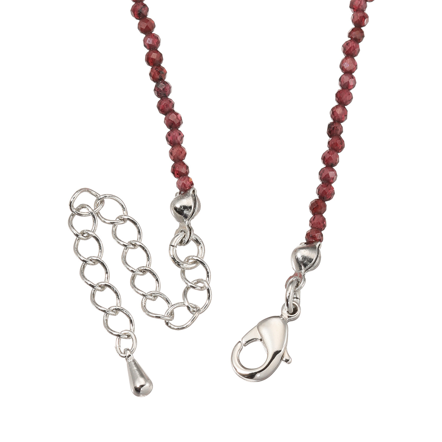 イーシア ジェムストーン ファセットビーズ ロングネックレス