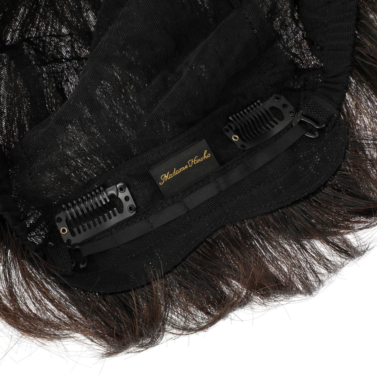 マダムヒロコ フルハンドメイド 高品質フルウィッグ！ エクラショート プレミアム ＜ナチュラルブラウン＞