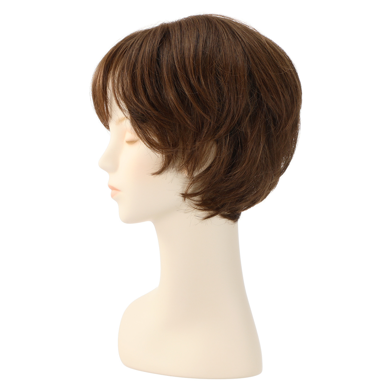マダムヒロコ フルハンドメイド 高品質フルウィッグ！ エクラショート プレミアム ＜ライトブラウン＞