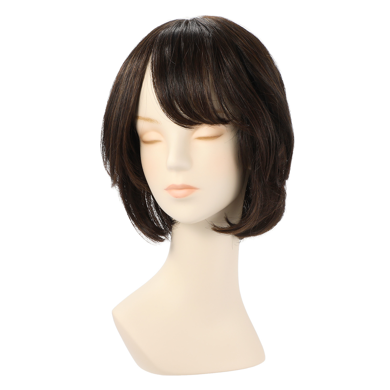 マダムヒロコ フルハンドメイド 高品質フルウィッグ！ フロシュボブ プレミアム ＜ナチュラルブラウン＞