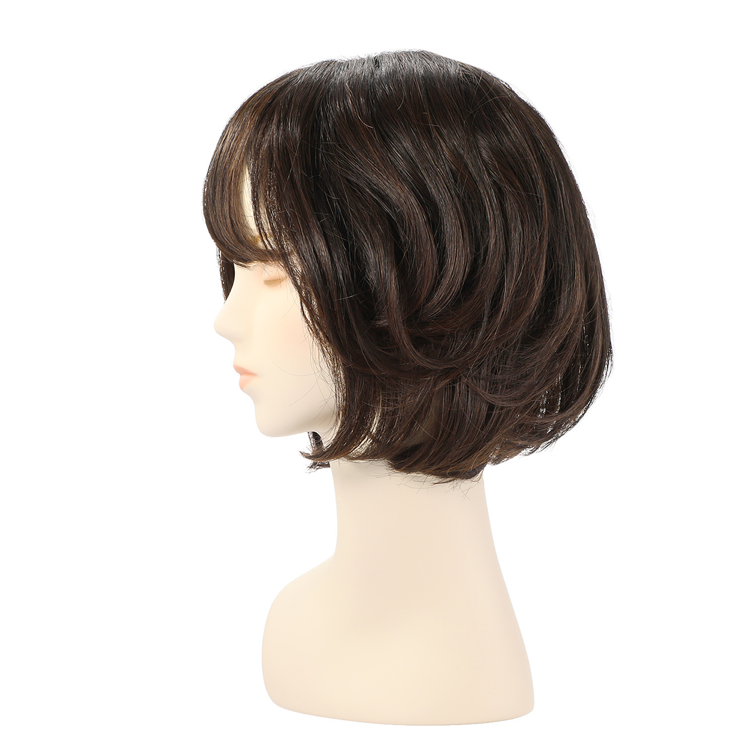 マダムヒロコ フルハンドメイド 高品質フルウィッグ！ フロシュボブ プレミアム ＜ナチュラルブラウン＞