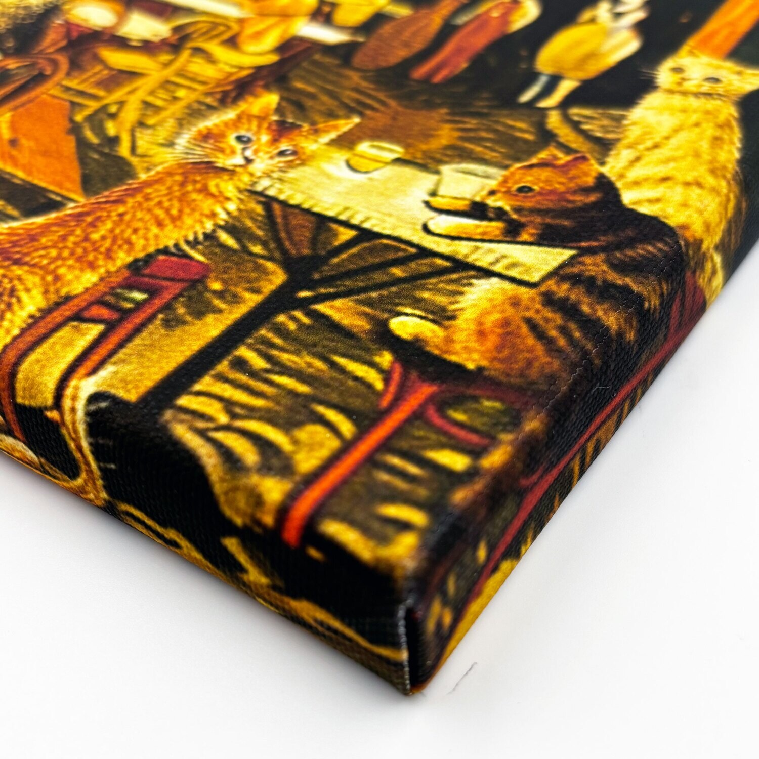 インテリアアート 猫シリーズ 猫カフェ＜約３３×２４ｃｍ＞