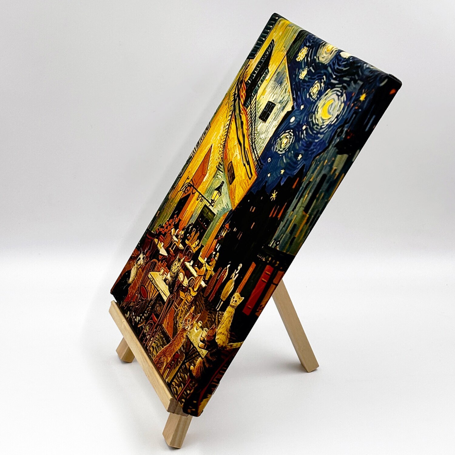 インテリアアート 猫シリーズ 猫カフェ＜約３３×２４ｃｍ＞