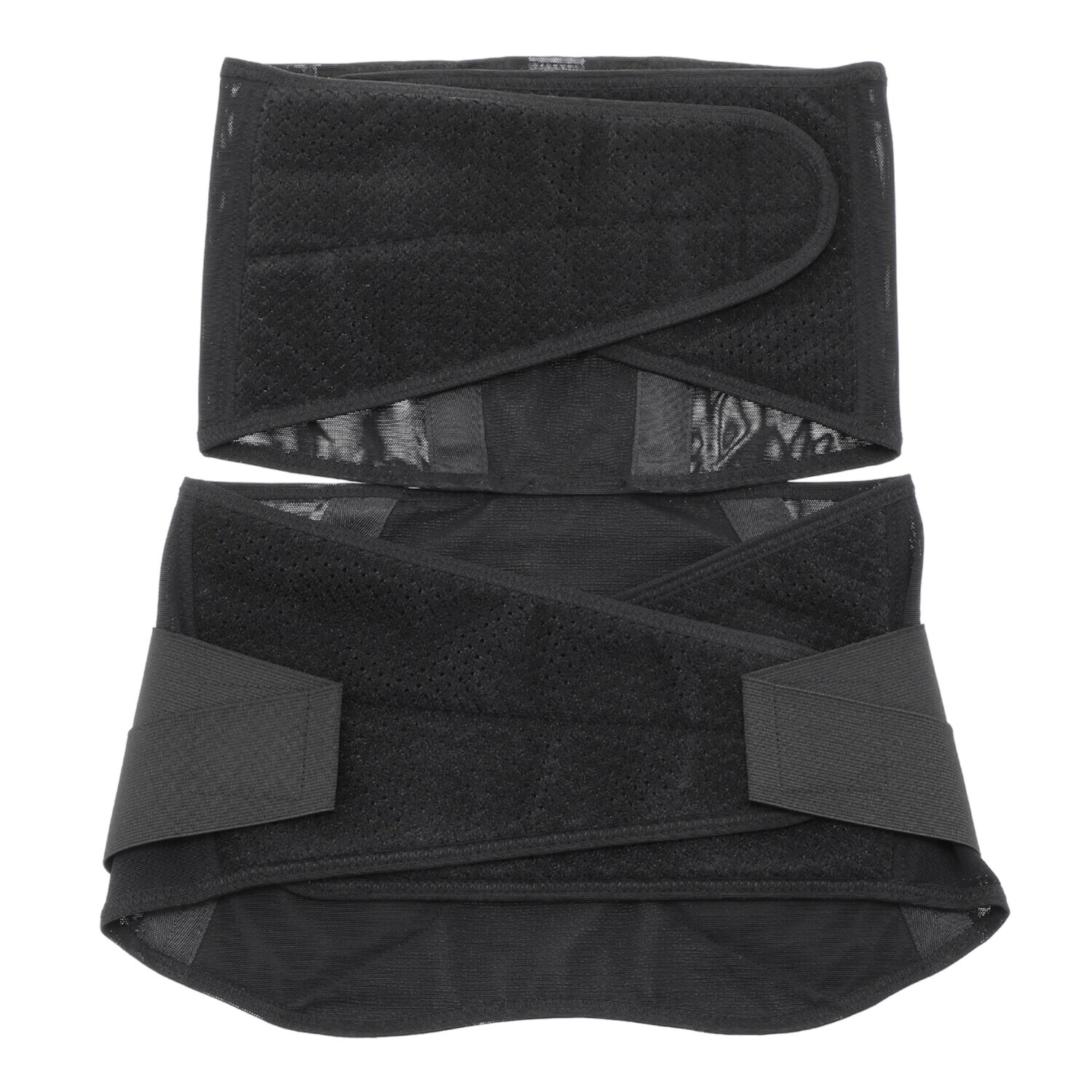 上下に分かれた ダブルのベルトで 腰椎周りと骨盤周りを しっかりホールド 骨盤先生の楽ちん 腰ベルトダブル