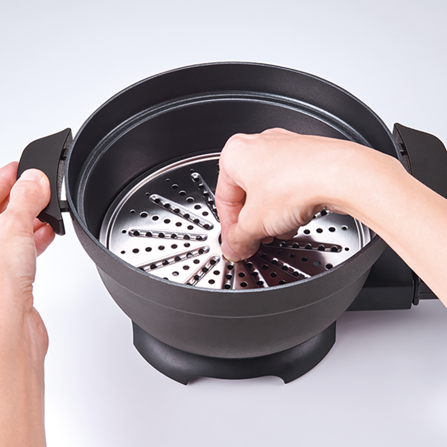 レコルト 毎日の食事を おいしく、たのしく。 １台５役の 卓上電気なべ コポット ＲＥＰ−１