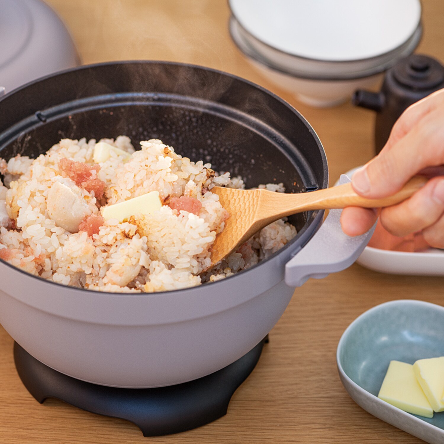 レコルト 毎日の食事を おいしく、たのしく。 １台５役の 卓上電気なべ コポット ＲＥＰ−１