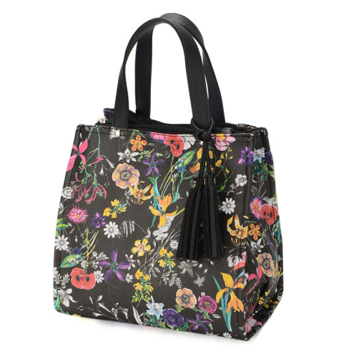 ラルジュ タッセル付 スクエアトートバッグ