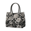 ラルジュ ゴブラン織 華やか花柄トートバッグ