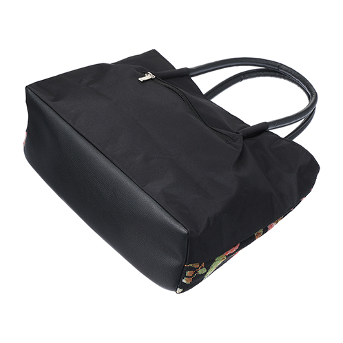 ラルジュ ゴブラン織 華やか花柄トートバッグ