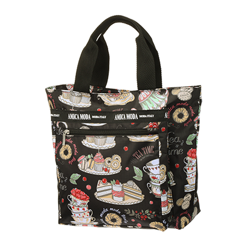 ラルジュ ティータイムカフェ 多ポケットトートバッグ