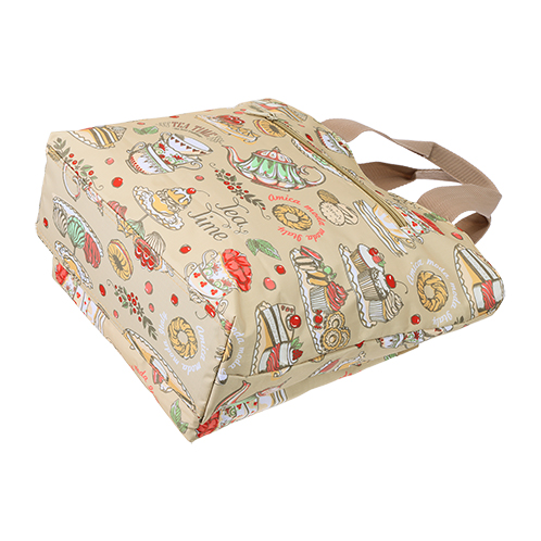 ラルジュ ティータイムカフェ 多ポケットトートバッグ