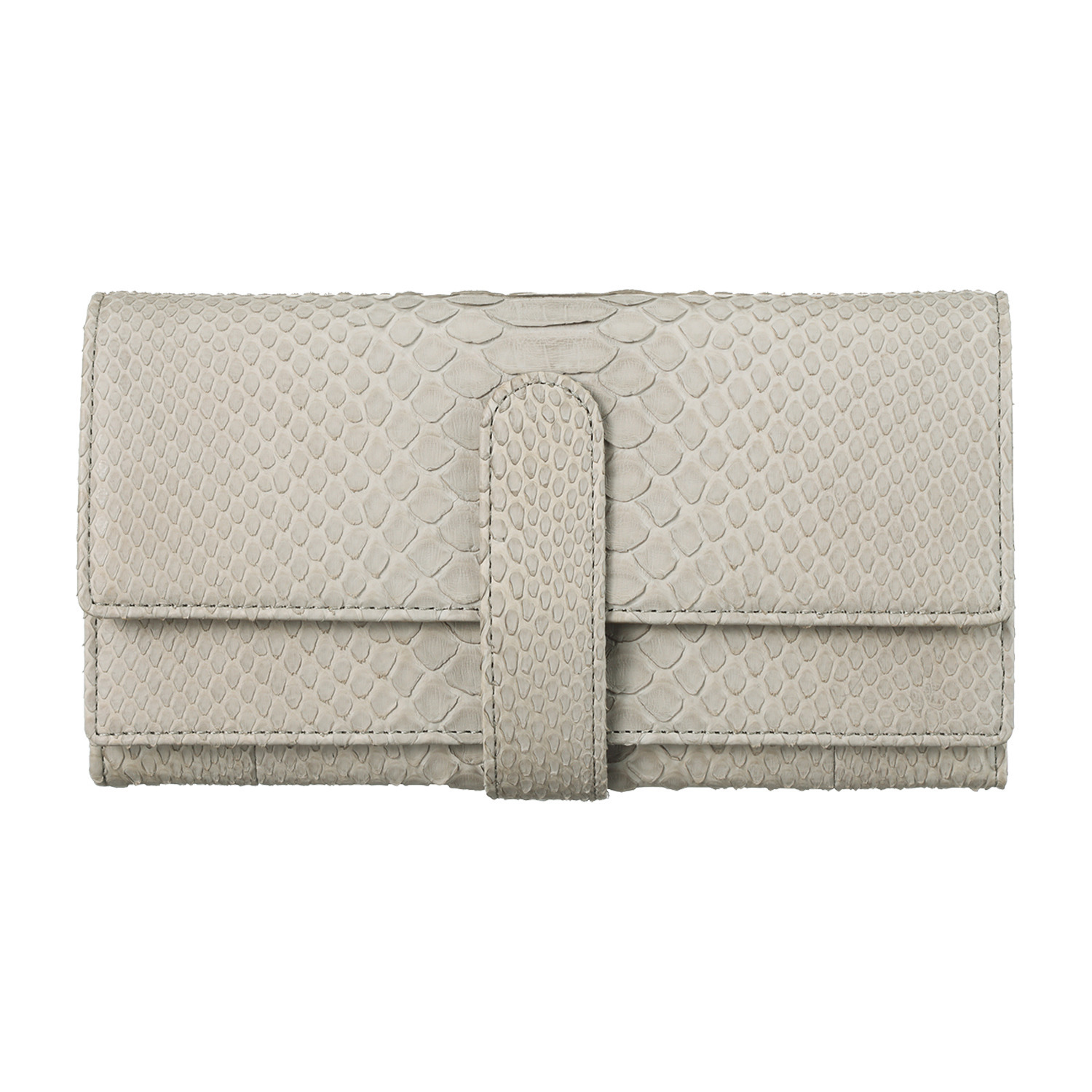 パイソン ダブルかぶせデザイン 長財布