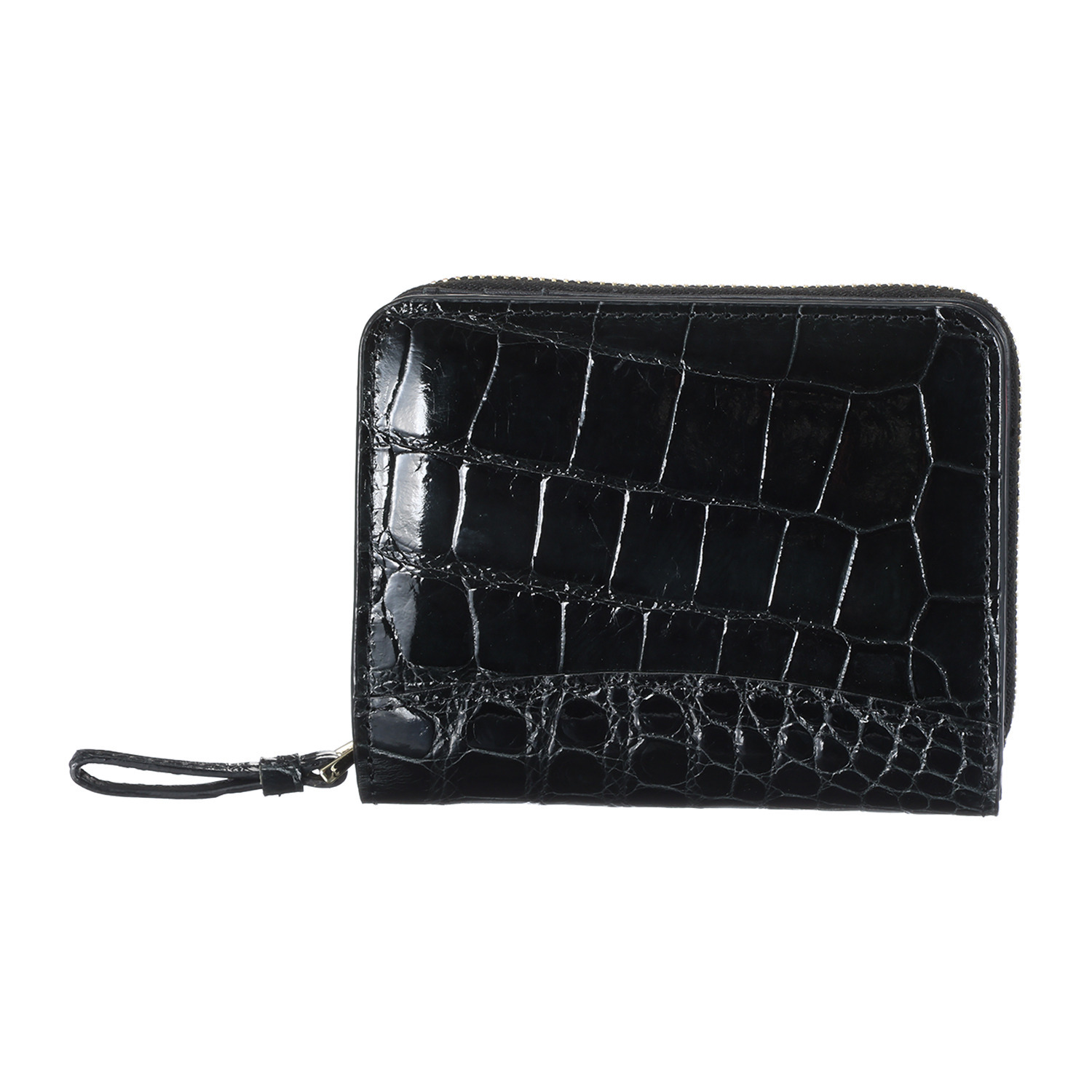 シャイニング クロコダイル 二つ折りウォレット