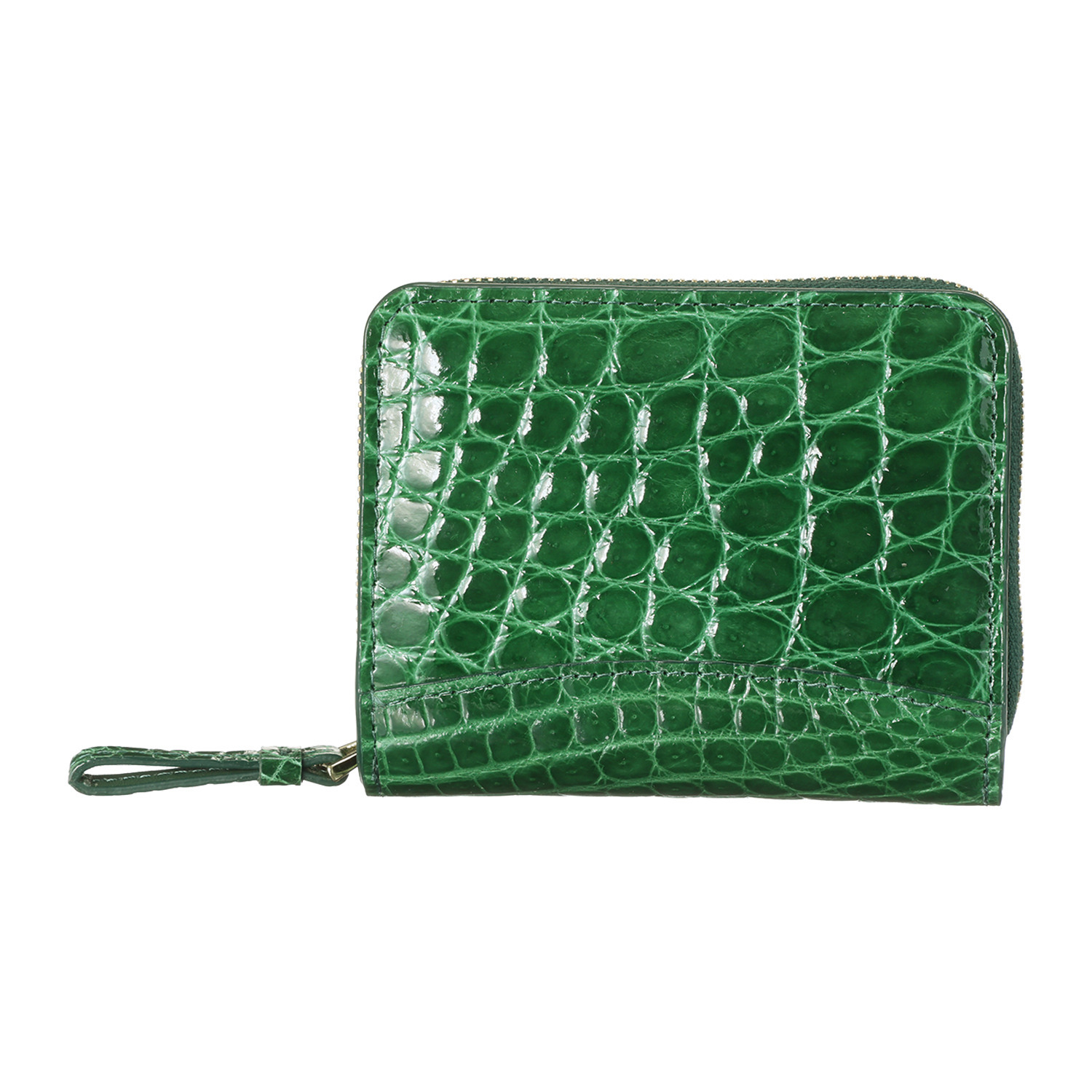 シャイニング クロコダイル 二つ折りウォレット