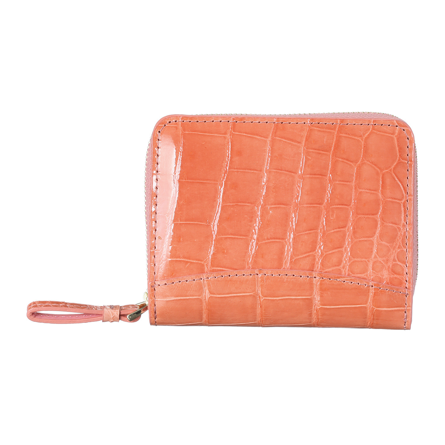 シャイニング クロコダイル 二つ折りウォレット