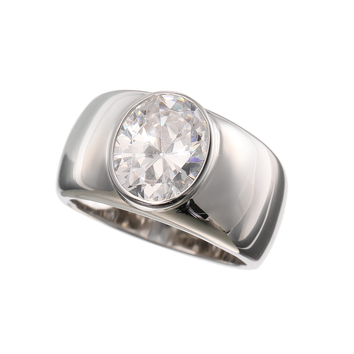 ダイアモア シルバー オーバルＣＺ ボリュームリング