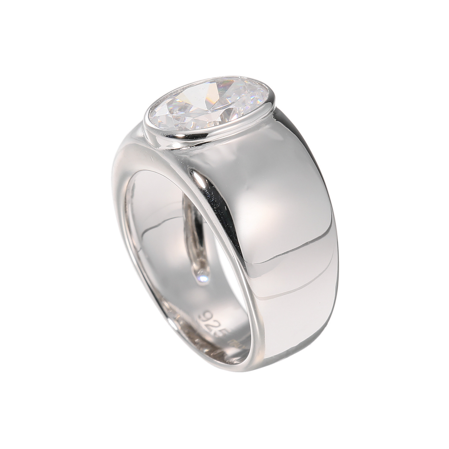 ダイアモア シルバー オーバルＣＺ ボリュームリング