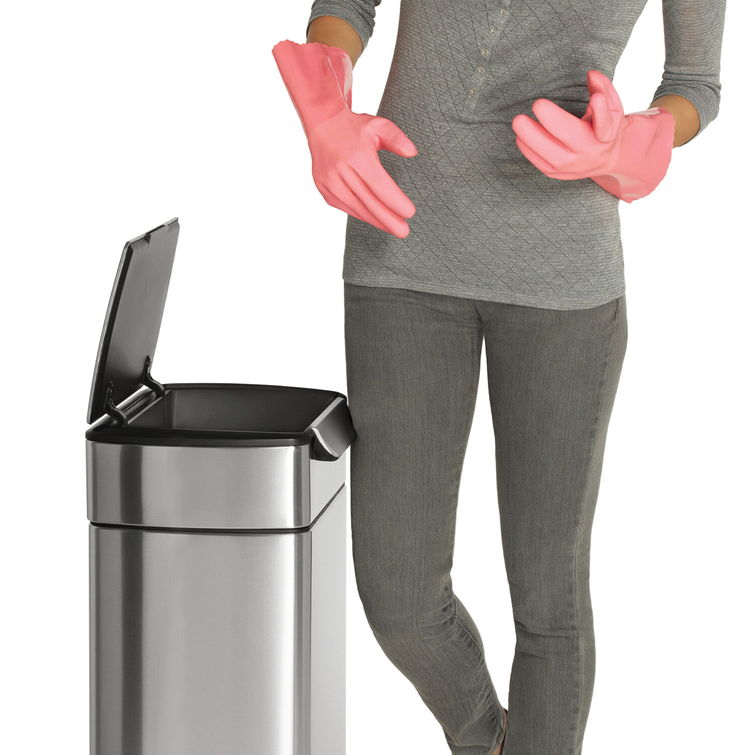 シンプルヒューマン デザインも使い勝手も こだわり満載 タッチバー ダストボックス