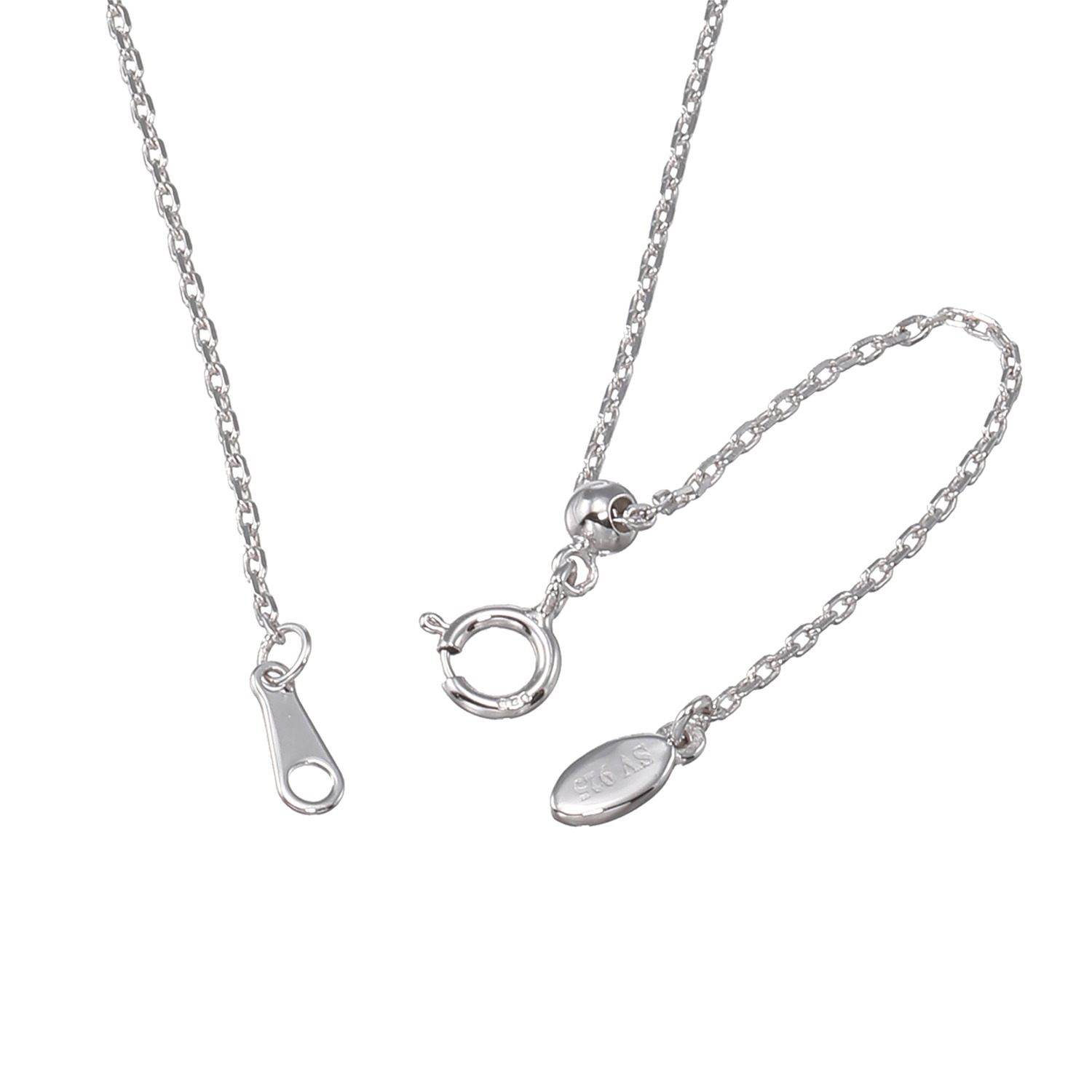 ブリランテステッラ シルバー ＣＺ パドロックモティーフ パヴェネックレス