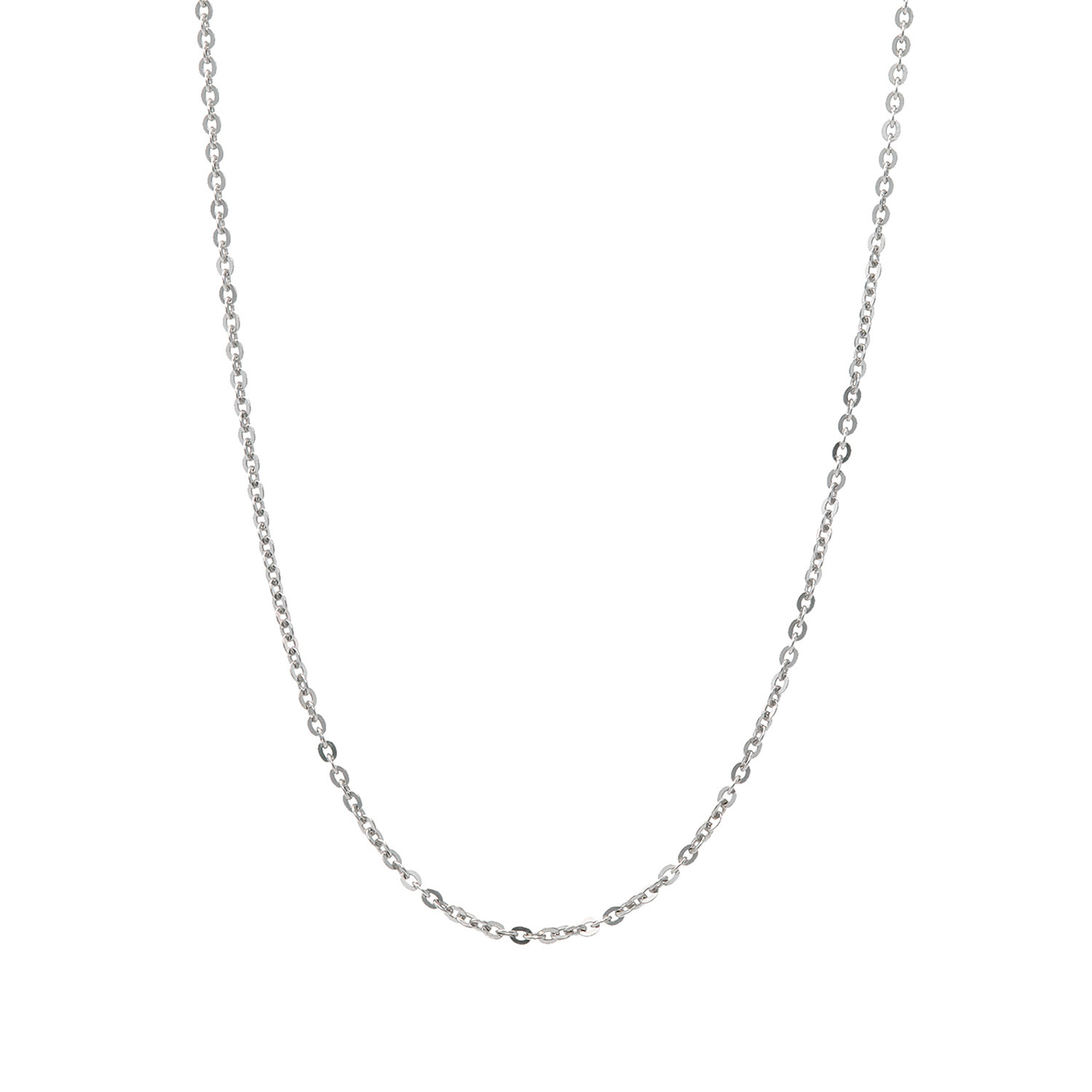 ブリランテステッラ シルバー ケーブルチェーン ロングネックレス