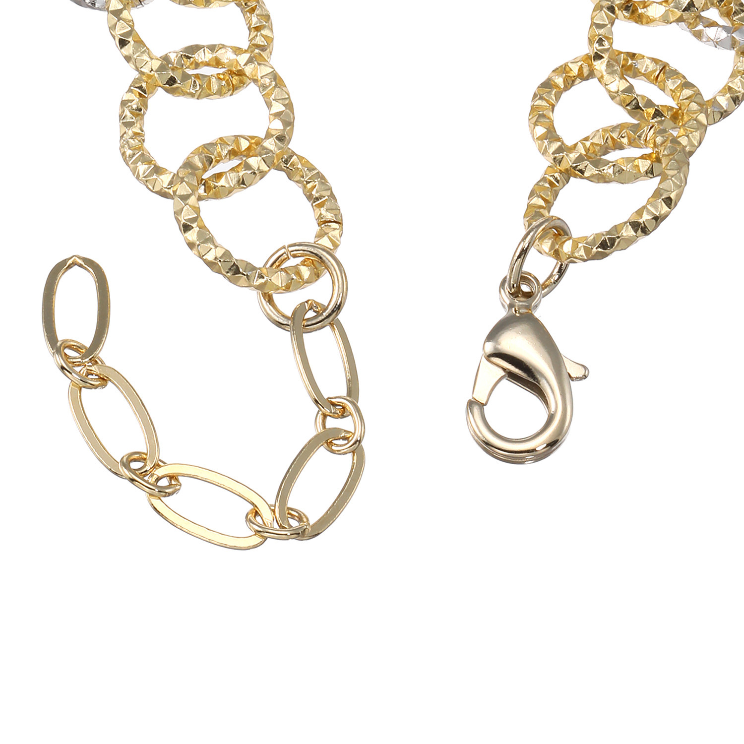 アビステ ウォッチ＆アクセサリーズ バイカラー ２連デザイン ブレスレット