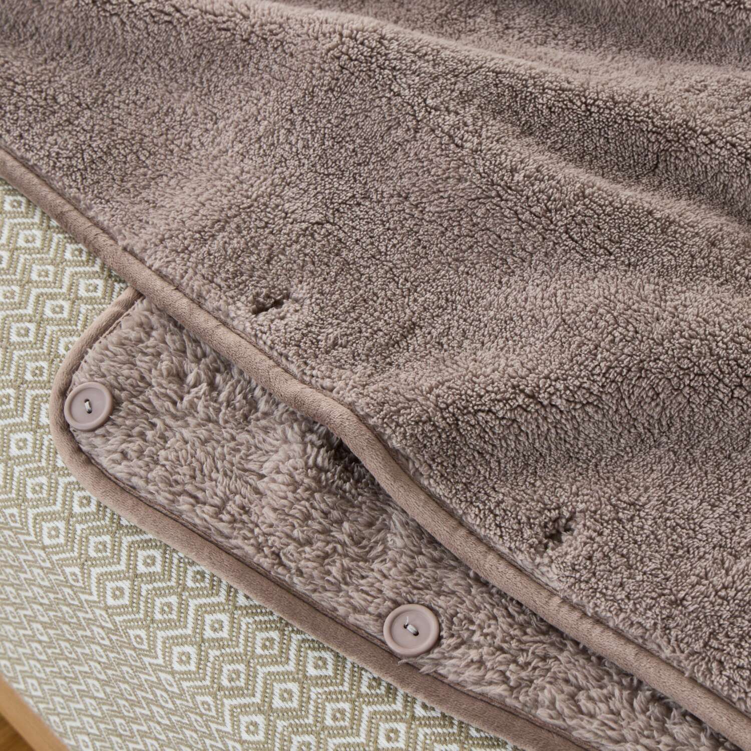 大津毛織 吸湿発熱ホットテックス 首元スリット＆ たっぷりロングサイズで 首から足まですっぽり！ あったかポカポカ毛布 ＜シングル＞