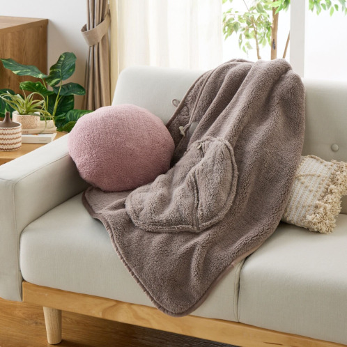 大津毛織 吸湿発熱ホットテックス マルチに使えて便利な クッションブランケット 大津毛織 吸湿発熱ホットテックス マルチに使えて便利な クッションブランケット