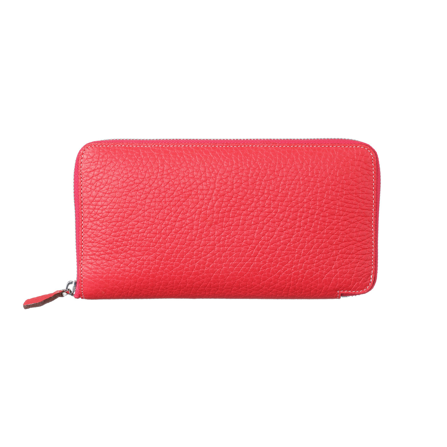 モーヴ 牛革シュリンク型押し ラウンド長財布