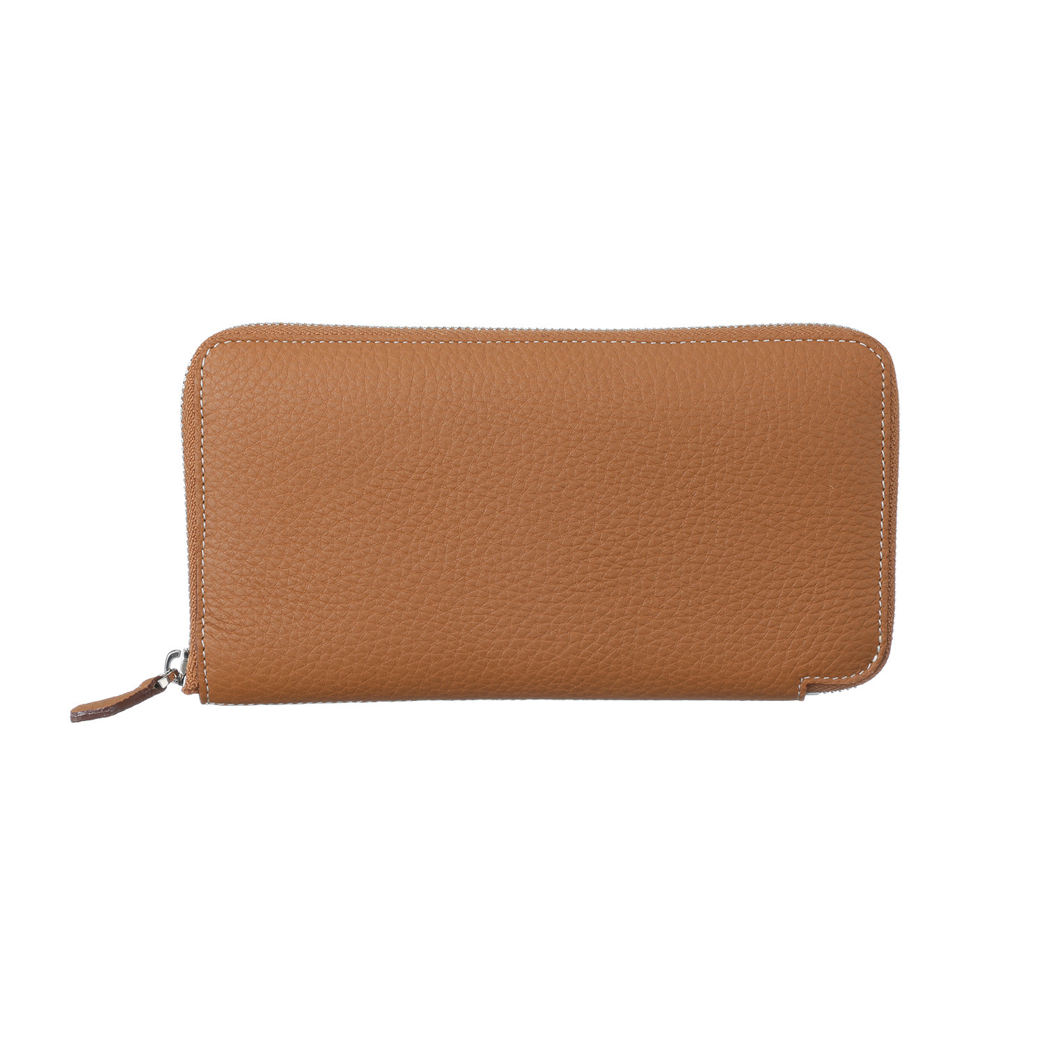 モーヴ 牛革シュリンク型押し ラウンド長財布