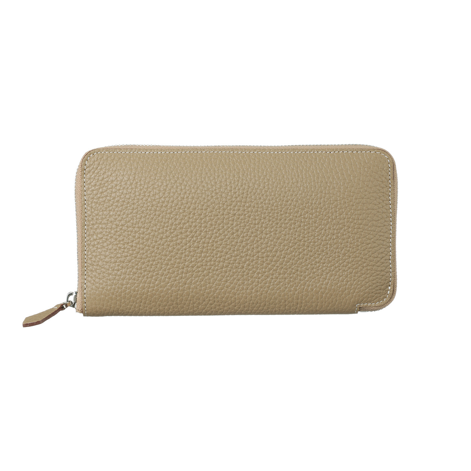 モーヴ 牛革シュリンク型押し ラウンド長財布