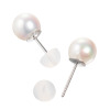 パールモール シルバー スリークォーター 国産アコヤパール スタッドピアス